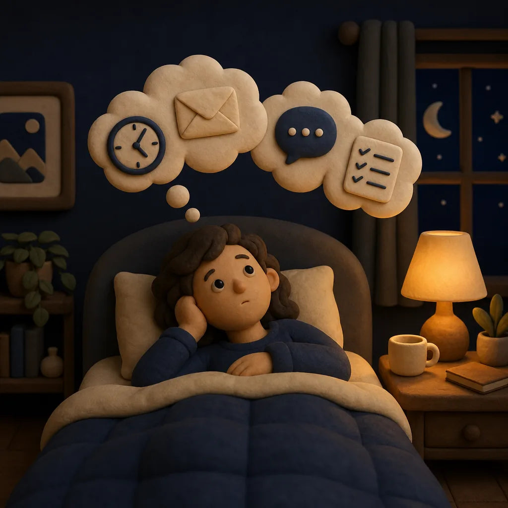 Lying in bed tired but wide awake